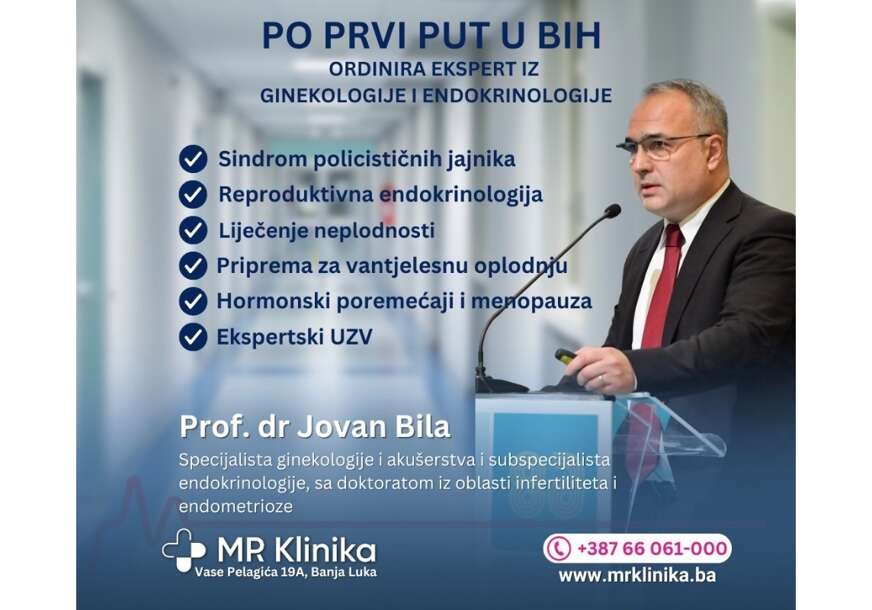 Veliki korak naprijed: Prof. dr Jovan Bila u stručnom timu MR Klinike
