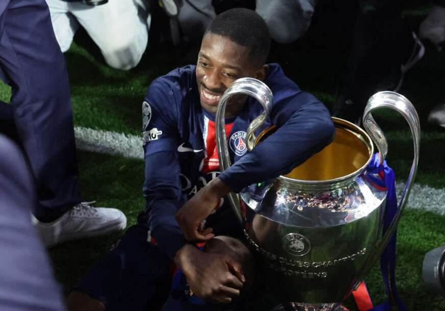 Usman Dembele sa peharom Lige šampiona