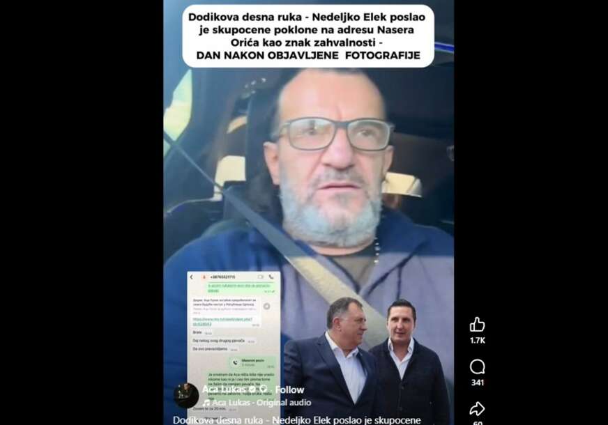 (VIDEO) NE STIŠAVA SE BURA Aca Lukas optužio Eleka da je poslao poklon Oriću, pomenuo i Dodika