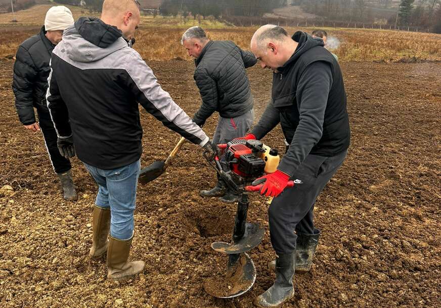 (FOTO) Banjac posadio šljivik “Budućnost se gradi uporno, pošteno i dugoročno”