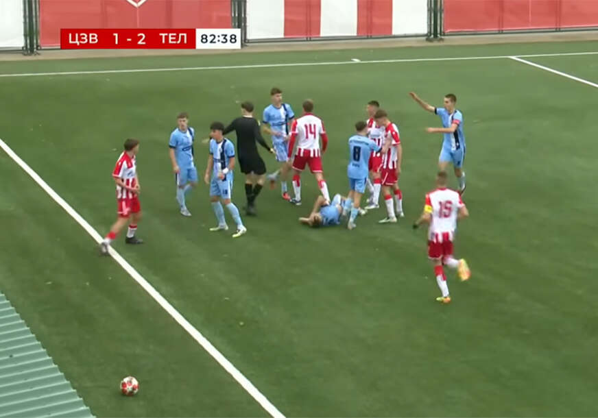 tuča omladinaca Crvene zvezde i Teleoptika