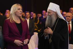 Željka Cvijanović i Patrijarh Porfirije