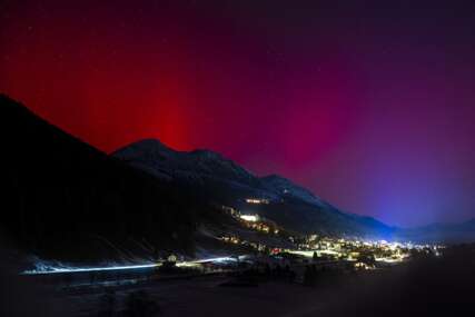 (FOTO) Ružičasto i ljubičasto nebo: Polarna svjetlost OBASJALA HRVATSKU i dijelove Evrope