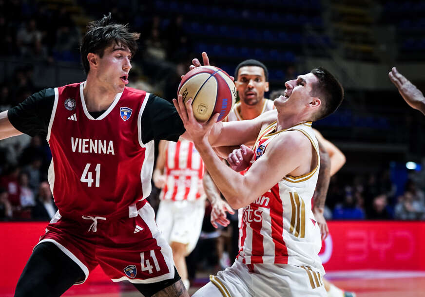detalj sa košarkaškog meča Crvena zvezda - Beč