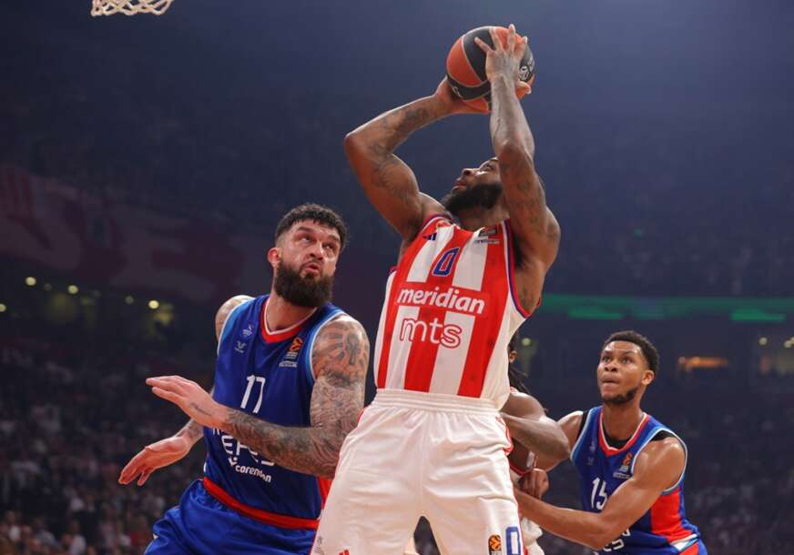 detalj sa košarkaškog meča Crvena zvezda - Efes