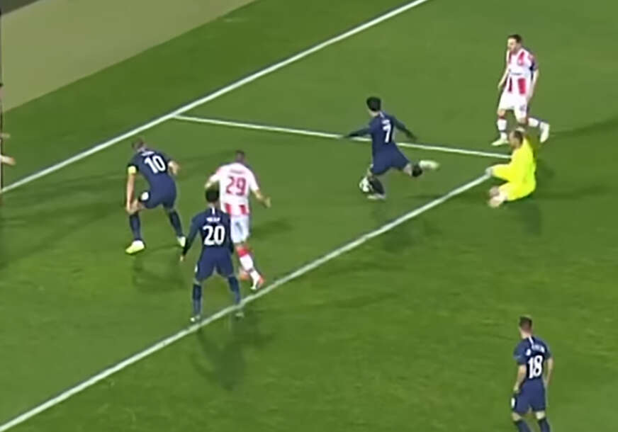 detalj sa utakmice Crvena zvezda - Totenhem iz 2019. godine