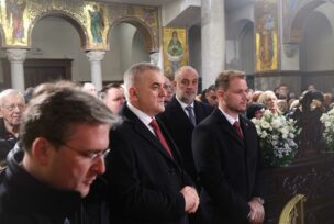 Savo Minić, Draško Stanivuković, Hram Hrista Spasitelja Liturgija 9. Januar, Dan Republike Srpske