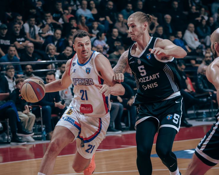 Igokea igrala samo u prvom poluvremenu: Partizan prebacio 100 poena u Laktašima