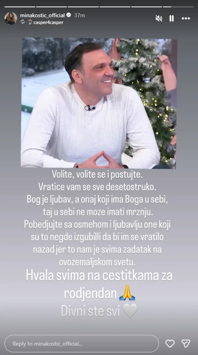 FOTO:  MINA KOSTIĆ / INSTAGRAM/SCREENSHOT