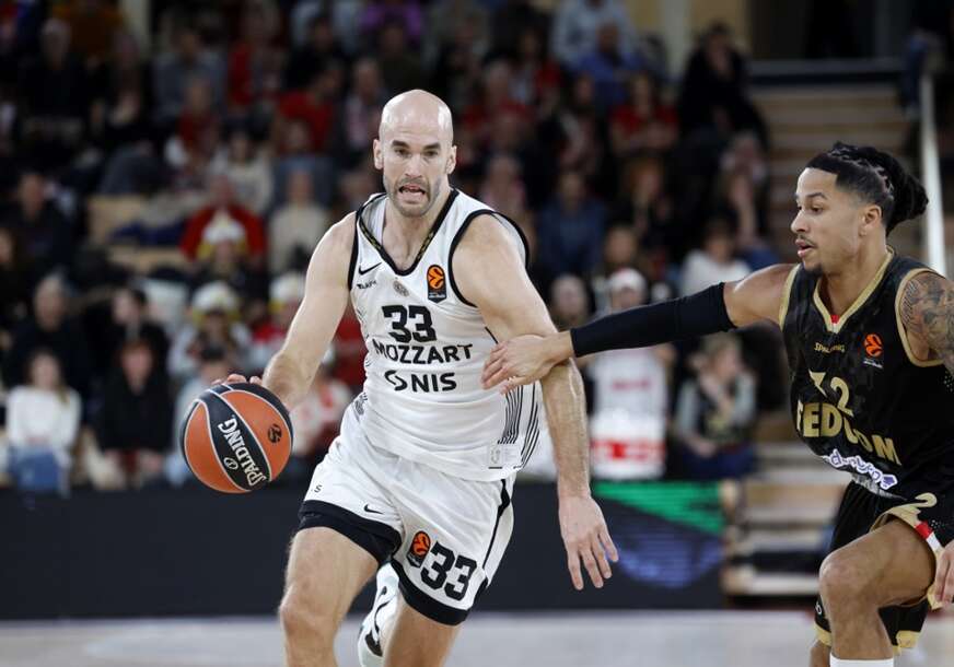 detalj sa košarkaškog meča Monako - Partizan