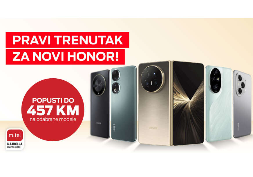 Izaberite model koji vam najbolje odgovara: Veliko sniženje HONOR telefona iz m:tel ponude