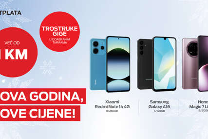 Već za 1 KM u odabranim Pretplata tarifama: Nova godina u m:tel-u donosi nove, niže cijene telefona