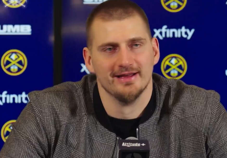 Nikola Jokić na konferenciji za medije