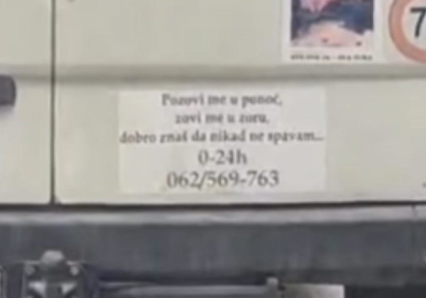 OGLAS NA DOSTAVNOM VOZILU