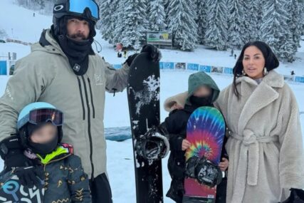UŽIVAJU NA ZIMOVANJU Seka Aleksić podijelia trenutke sa Kopaonika, sinovi u ful opremi za skijanje