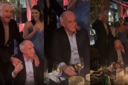 ŽELJKO OBRADOVIĆ PUSTIO SUZU Nekadašnji trener Partizana pojavio se na proslavi rođendana, nije ostao imun na pjesmu "Crne kose"