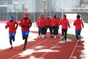 prozivka fudbalera borca , prvi trening u 2026 . 