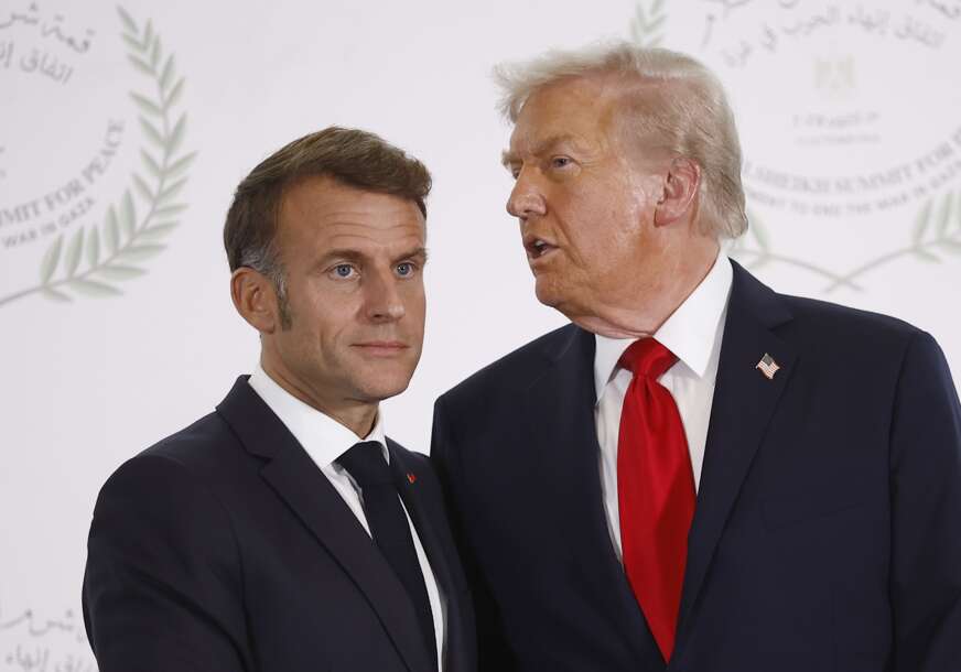 Emanuel Makron i Donald Tramp