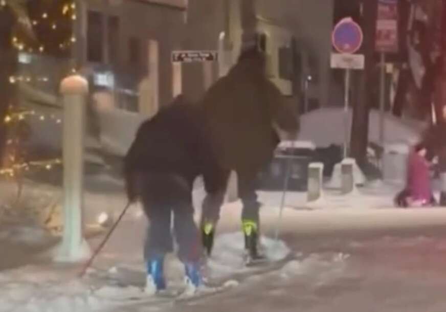 (VIDEO) "ŽIVJEĆE OVAJ NAROD" Beograd zavejan, građani odlučili da u nove pobjede krenu na skijama