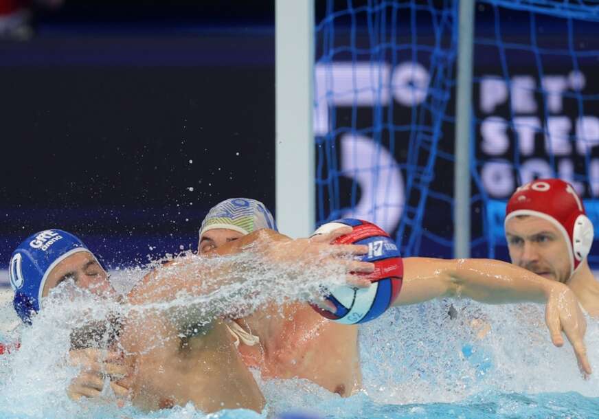 detalj sa vaterpolo meča Slovenija - Grčka