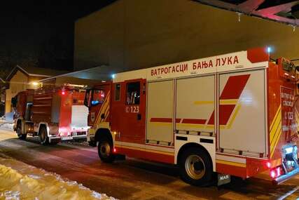 (VIDEO) Požar i poplava: Banjalučki vatrogasci imali 2 intervencije
