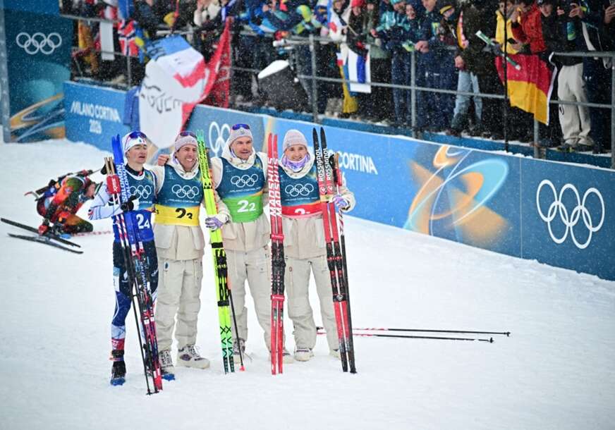 Klop prisustvovao istoriji: Francuska osvojila prvo zlato u biatlon štafeti