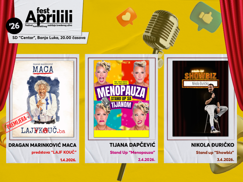 JAVITE SVIMA! „APRILILI FEST“ od 1. do 3. aprila u Banjaluci