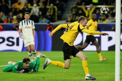 detalj sa utakmice Borusija Dortmund - Atalanta