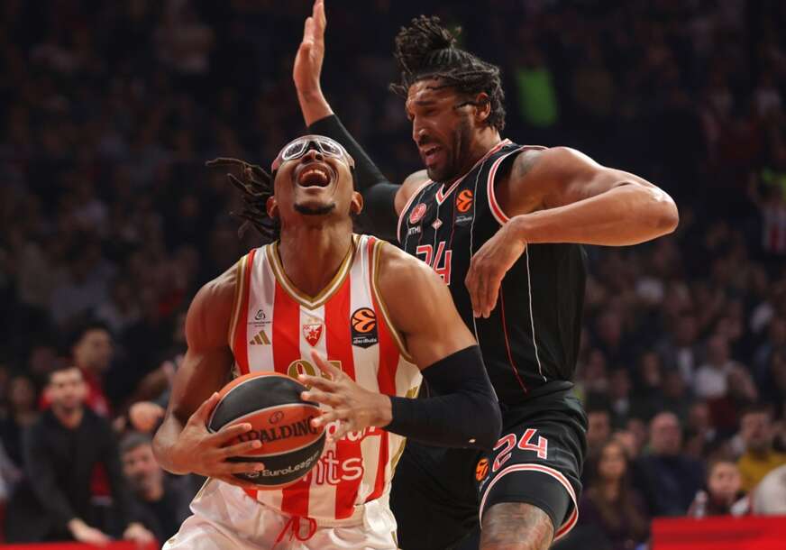 detalj sa košarkaške utakmice Crvena zvezda - Hapoel