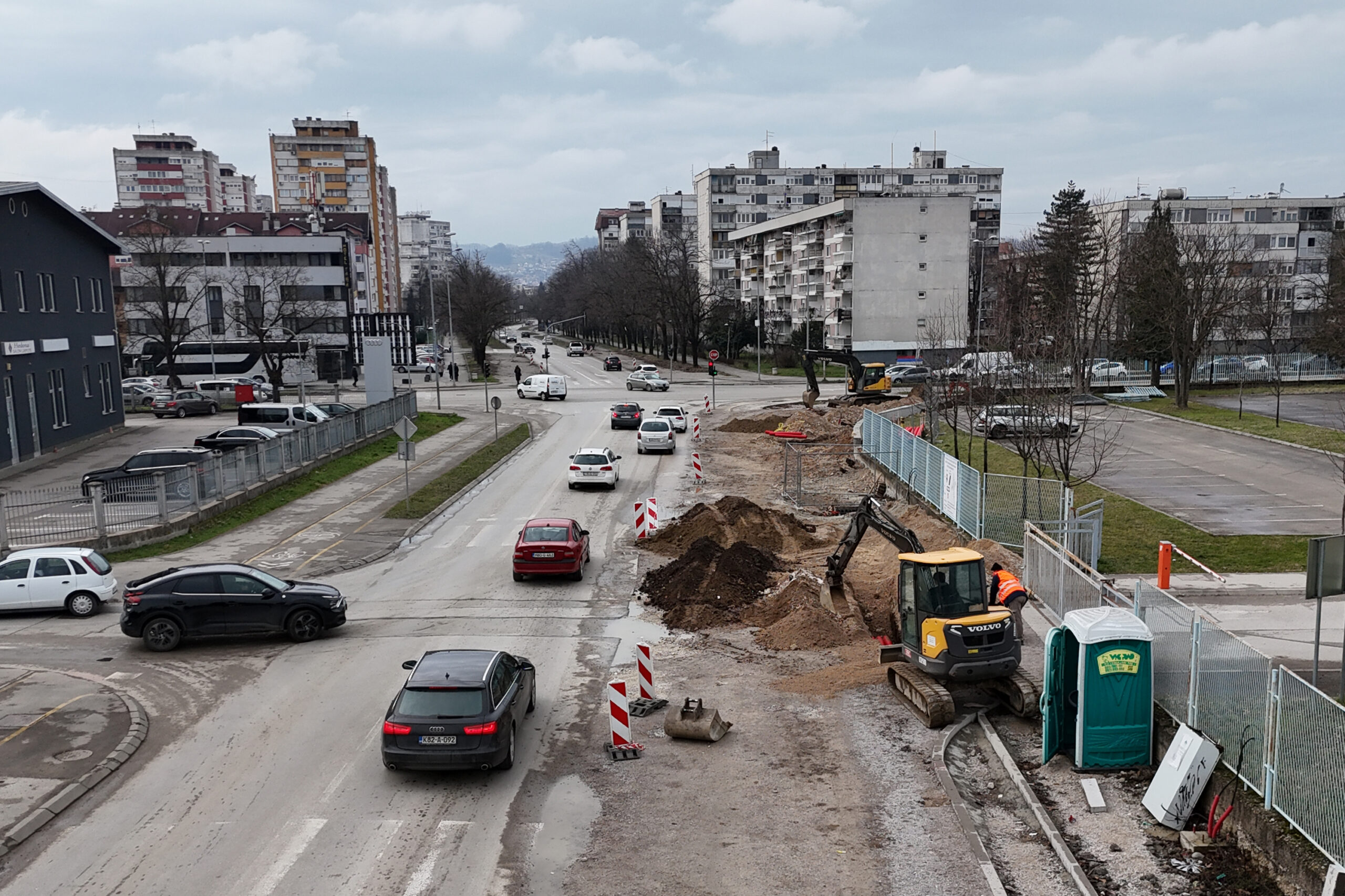 Radovi i izmjena saobraćaja kod “Audi servisa” u Banjaluci