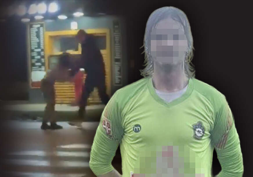 (VIDEO) HVATA JE ZA VRAT, A ONDA I ŠUTIRA Procurio snimak golmana kako brutalno tuče ženu, nije prestao ni kada je pala na asfalt