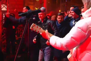 Marko Perković Tompson na dočeku rukometaša Hrvatske u Zagrebu