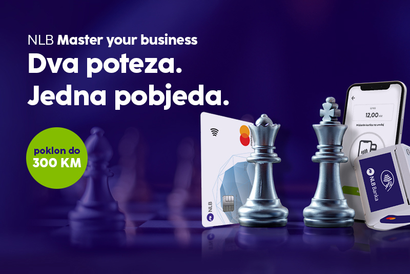 Dva biznis poteza do pobjede: Aktivacija NLB POS i NLB Mastercard Business kartice ima niz pogodnosti