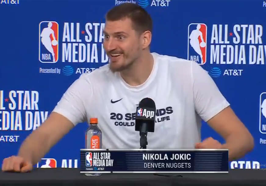 Nikola Jokić na konferenciji za medije