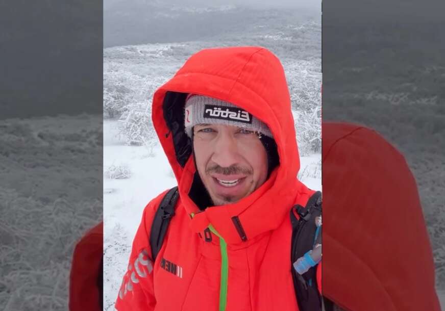 (FOTO) "IZABRAO JE NAJGORI DAN" Nikola Rokvić se u surovim uslovima penje na vrh Rtnja, oglasila se njegova supruga