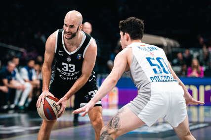 detalj sa košarkaške utakmice Partizan - Budućnost