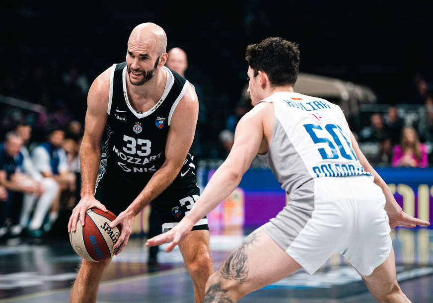 detalj sa košarkaške utakmice Partizan - Budućnost