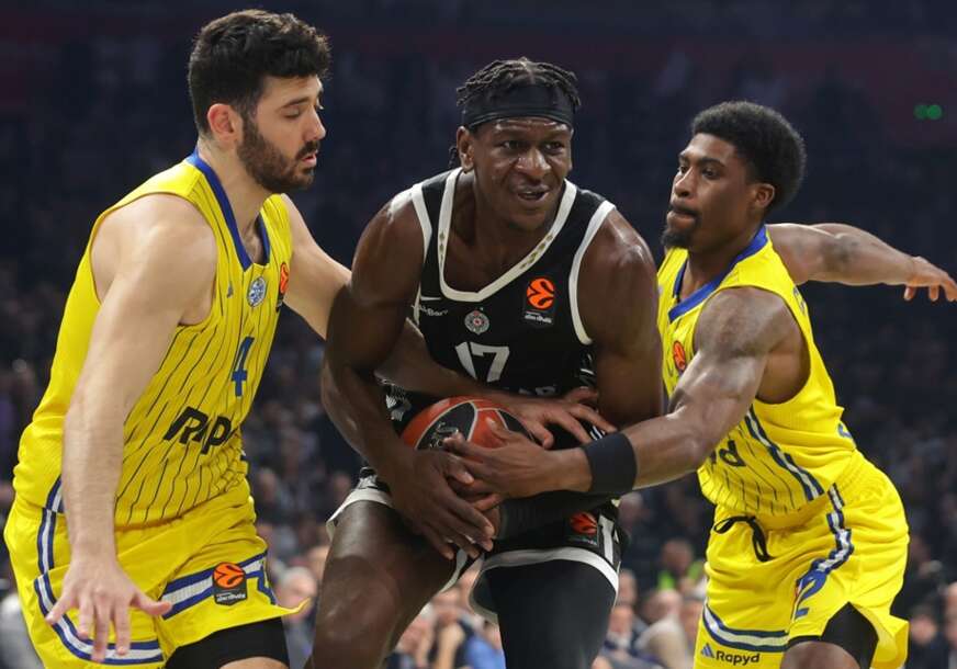 detalj sa košarkaške utakmice Partizan - Makabi