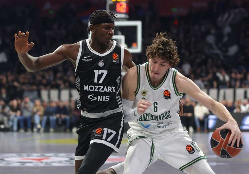 detalj sa košarkaške utakmice Partizan - Panatinaikos