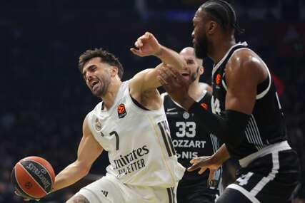 detalj sa košarkaške utakmice Partizan - Real Madrid