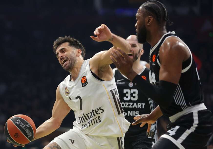 detalj sa košarkaške utakmice Partizan - Real Madrid