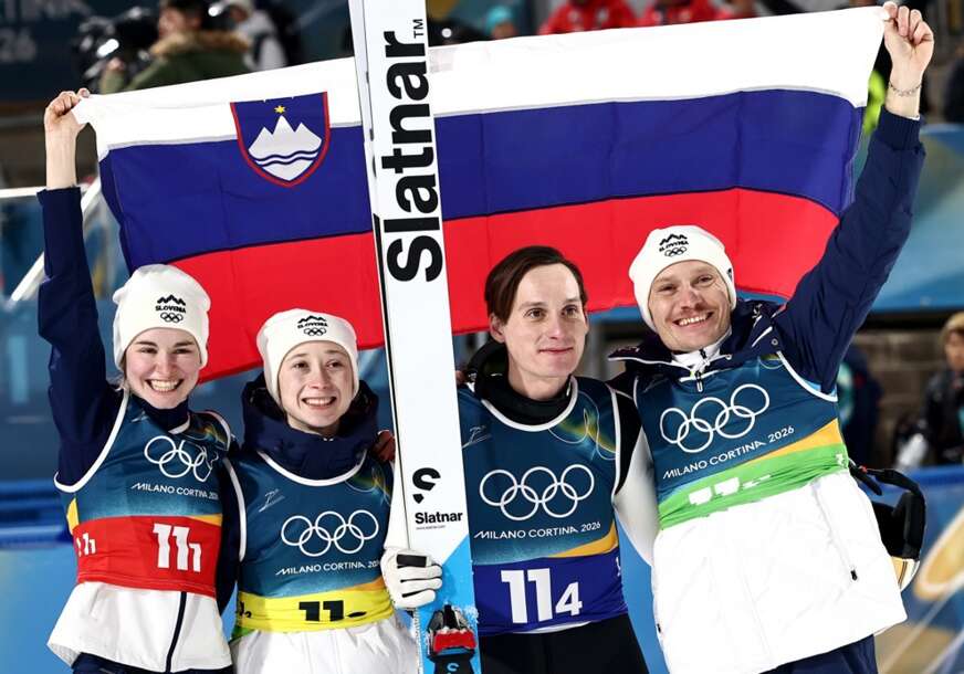 slovenački mješoviti tim skakača osvojio zlato na ZOI