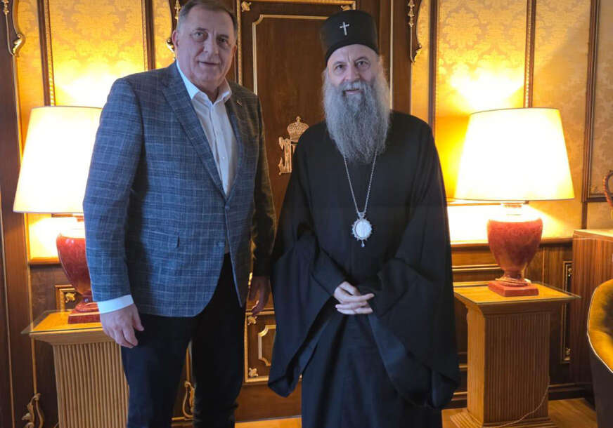 „Identitet, sabornost i snaga“ Dodik sa patrijarhom Porfirijem na prvi dan Vaskršnjeg posta