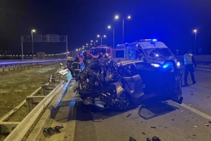 (FOTO) Stravičan sudar: Prva slika smrskanog automobila Tatjane Ječmenice nakon nesreće u kojoj je poginula