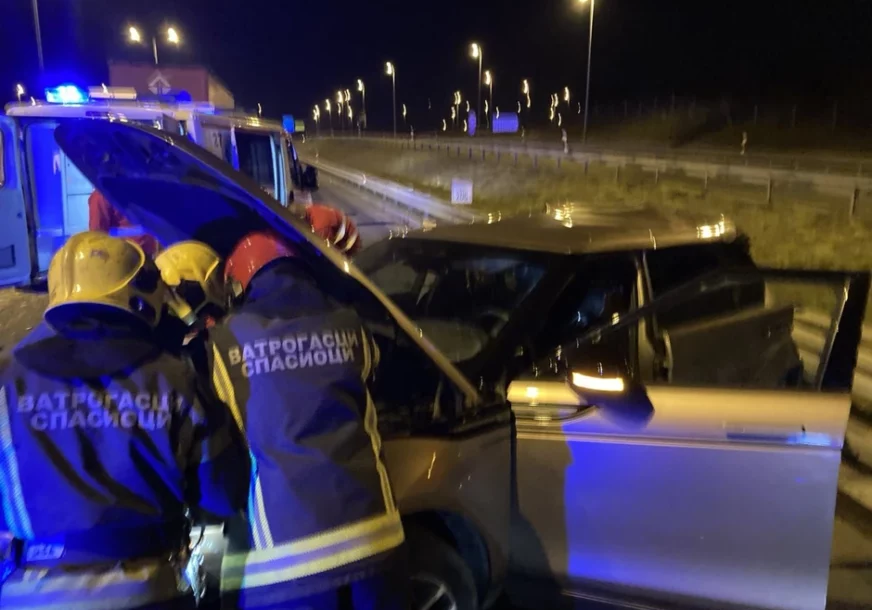 Potpuno smrskan auto Tatjane Ječmenice