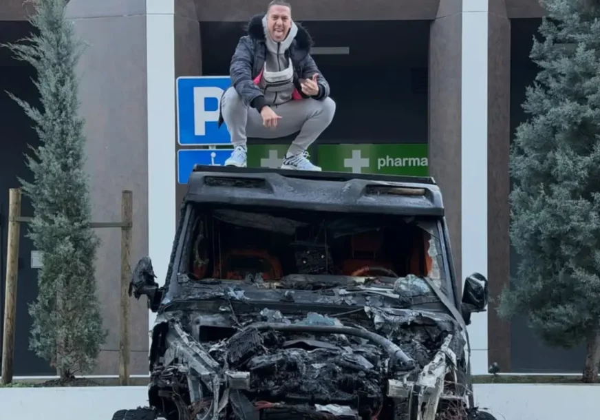 (FOTO) MILIONSKA ŠTETA Mladić (23) pokušao da reketira Baku Praseta, pa mu zapalio "brabusa", ovo su svi detalji drame u Beogradu