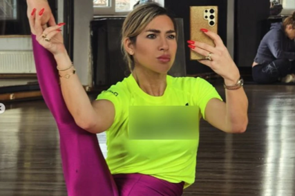Ponovo skrenula pažnju na sebe: Jovana Jeremić u neobičnoj pozi u teretani