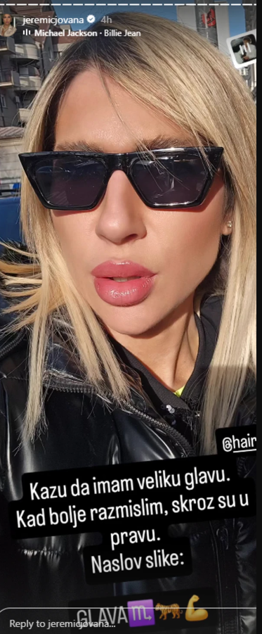 FOTO: INSTAGRAM/JOVANAJEREMIC / SCREENSHOT