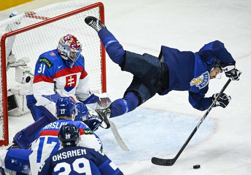 detalj sa hokejaške utakmice Slovačka - Finska