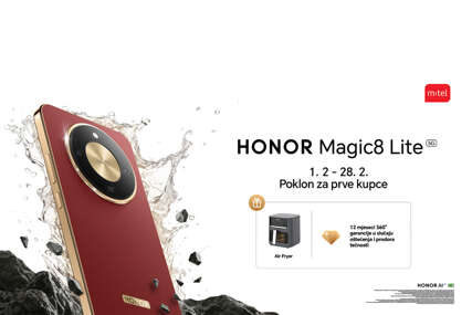 Naručite HONOR Magic8 Lite sa vrijednim poklonima: Neuništivi telefon u m:tel preorder ponudi